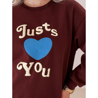 Ženska bordo jopa s potiskom BY1474