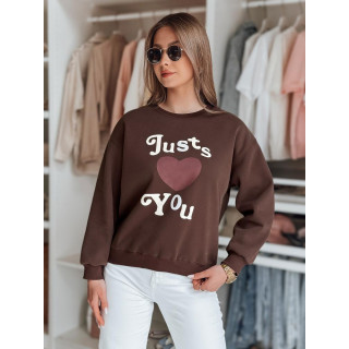 Ženska oversize jopa v rjavi barvi BY1477