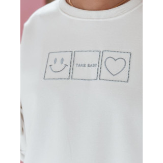 Bela ženska jopa z vezenjem BY1514