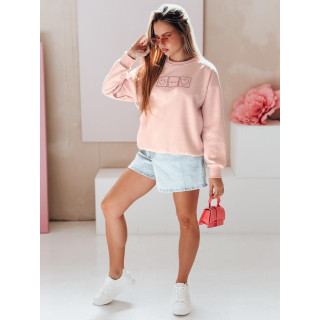 Ženska roza jopa z vezenjem BY1513