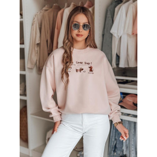 Roza ženska jopa z vezenimi jazbečarji BY1497