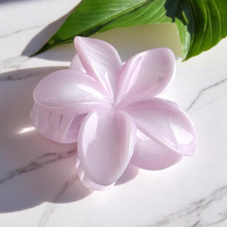 Marmorna vijolična sponka za lase - cvet za lase