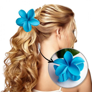 Modra mat sponka za lase - cvet