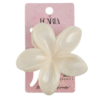 Sponka za lase iz marmorne slonovine - cvet za lase