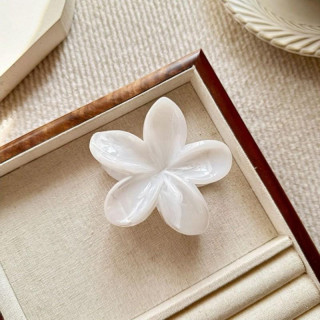 Sponka za lase iz marmorne slonovine - cvet za lase