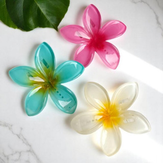 Rumena ombre sponka za lase - cvet