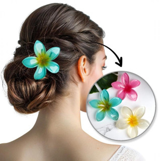 Modra ombre sponka za lase - cvet