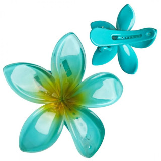 Modra ombre sponka za lase - cvet