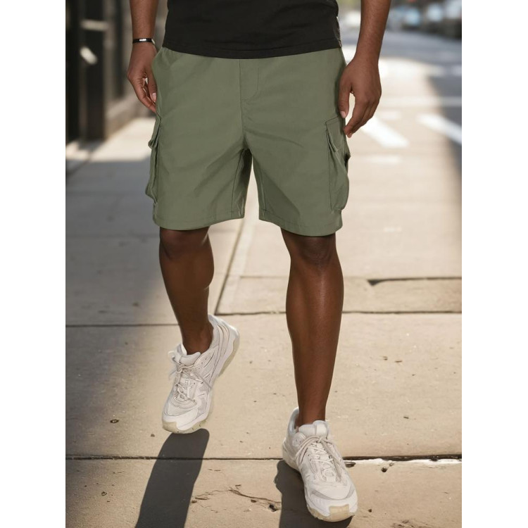 Moške zelene kratke hlače z žepi SX2504