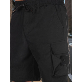 Črne moške kratke hlače z žepi SX2503