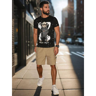 Moške kaki kratke hlače z žepi SX2505