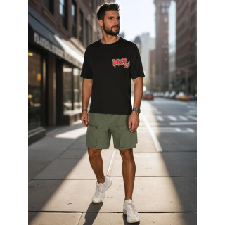 Zelene moške kratke hlače z žepi SX2508