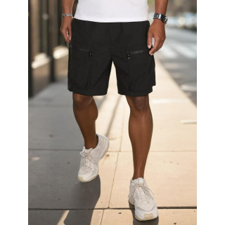 Moške črne kratke hlače z žepi SX2506