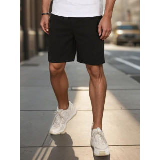 Moške črne kratke hlače iz blaga SX2474