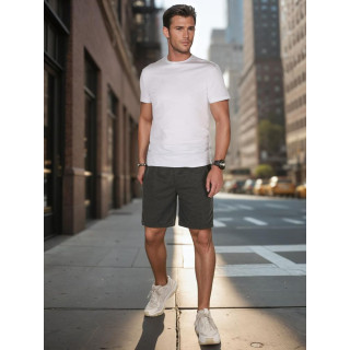 Moške kratke hlače iz temno sivega blaga SX2475