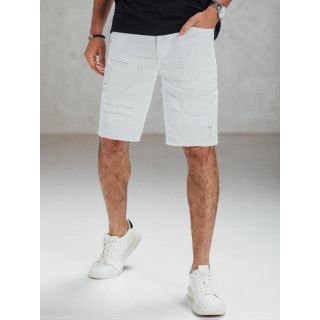 Moške bele kavbojke z drgnjenjem SX2569