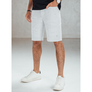 Moške bele kavbojke z drgnjenjem SX2569