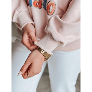 Ženska roza jopa s potiskom BY1505