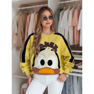 Rumena ženska jopa z našitki BY1489