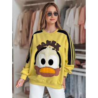 Rumena ženska jopa z našitki BY1489