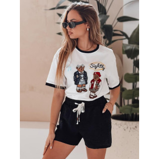 Črne ženske kratke hlače z visokim pasom SY0445