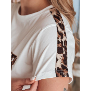 Ženska bela majica z vezenjem RY2856