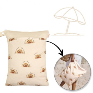 Bež vodoodporna torba z zadrgo