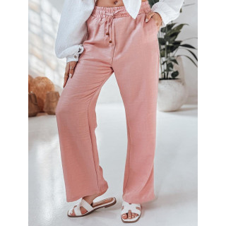 Ženske roza hlače iz blaga UY2645