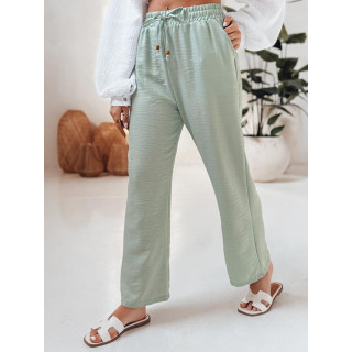 Ženske hlače iz zelenega blaga UY2644