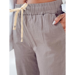 Ženske sive hlače iz blaga UY2650