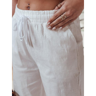 Ženske bele hlače iz blaga UY2652