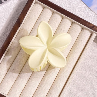 Sponka za lase v mat krem barvi - cvet