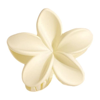 Sponka za lase v mat krem barvi - cvet