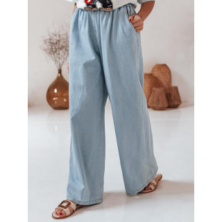 Ženske svetlo modre kavbojke širokih hlač UY2717