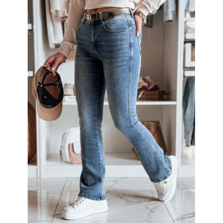 Modre ženske razširjene kavbojke UY2466