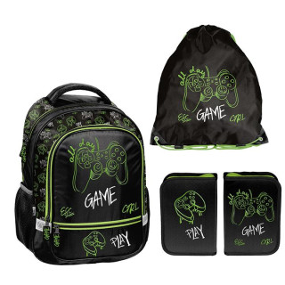 3-delni šolski komplet za fante: nahrbtnik, torba in peresnica