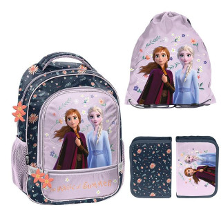 3-delni šolski komplet FROZEN iz nahrbtnika, torbe in peresnice