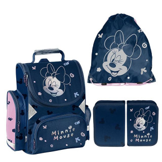 Dekliški šolski komplet MINNIE iz vrhunske aktovke, torbe in peresnice
