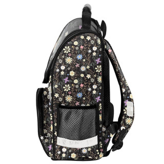 Črn šolski komplet MINNIE iz vrhunske aktovke, torbe in peresnice