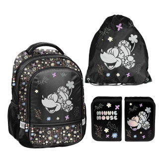 3-delni šolski komplet za deklice MINNIE: nahrbtnik, torba in peresnica