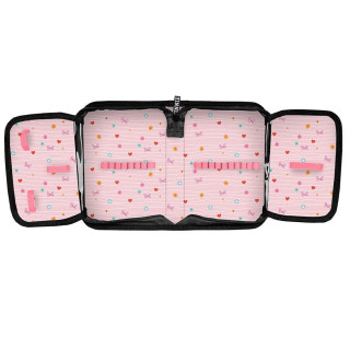 Črn 3-delni šolski komplet MINNIE iz nahrbtnika, torbe in peresnice