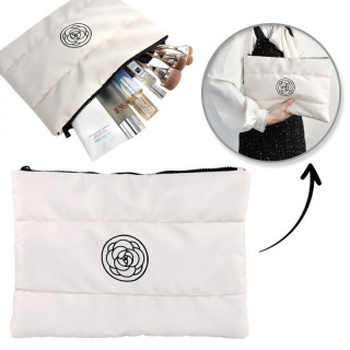 Velika bela kozmetična torbica