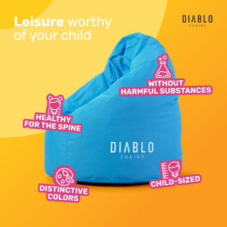 Modra otroška vreča za sedenje Kido znamke Diablo