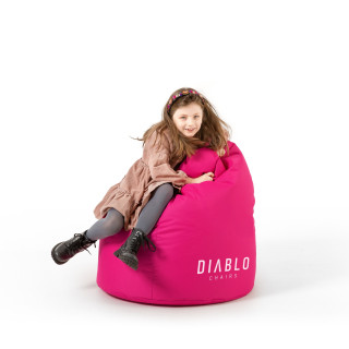 Otroška roza Kido vreča za sedenje Diablo