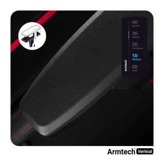 Črno-rdeč otroški gaming stol DIABLO X-One 2.0