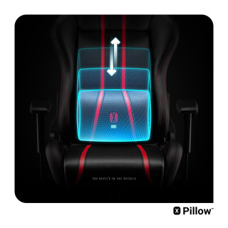 Črno-rdeč otroški gaming stol DIABLO X-One 2.0