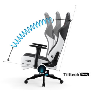 DIABLO X-Player 2.0 otroški črno-bel gaming stol