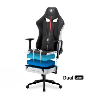 DIABLO X-Player 2.0 otroški črno-bel gaming stol