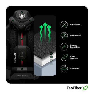 DIABLO X-Player 2.0 otroški črno-bel gaming stol