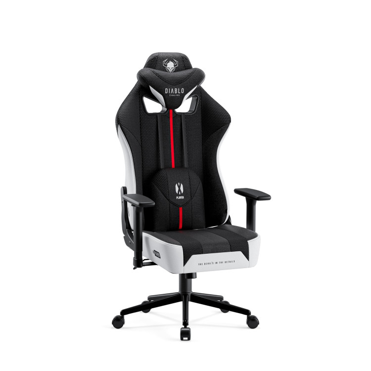 DIABLO X-Player 2.0 otroški črno-bel gaming stol